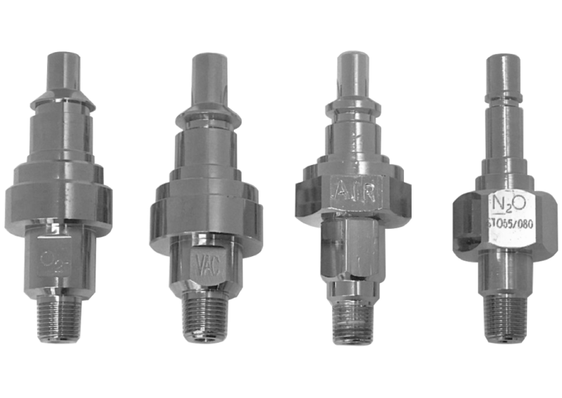Adapter Nasesstti Style (Oxygen, Vacuum, Air, N2O)